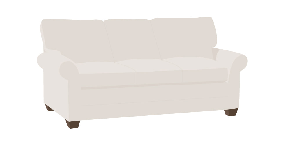 Replacement Slipcovers for Ethan Allen Roll Arm Sofa Comfort