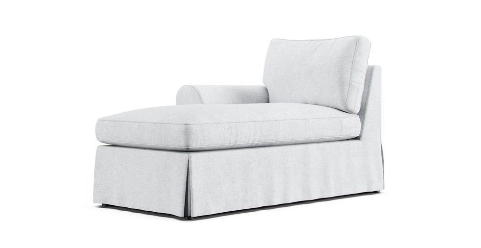 Pb Pearce Roll Arm Left Chaise, Left Arm Chaise