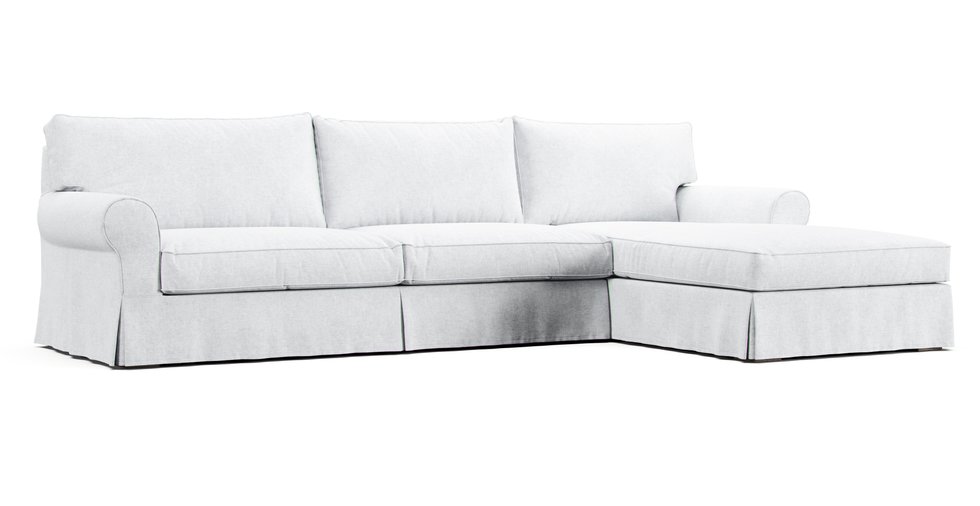 Grand Scale Roll Arm Sofa Chaise, Restoration Hardware Grand Scale Roll Arm Sofa Slipcover