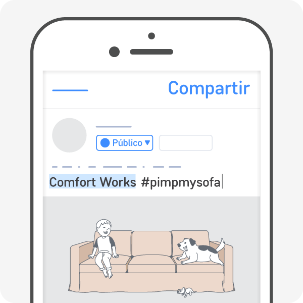 Incluye el Hashtag #pimpmysofa