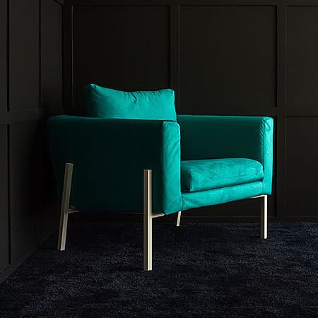 IKEA Nockeby Sectionals covered in Rouge Storm velvet slipcover by Comfort Works