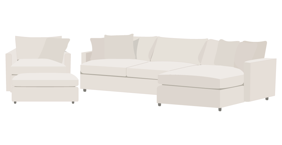 Crate and Barrel Lounge II Slipcover Sofa Cover