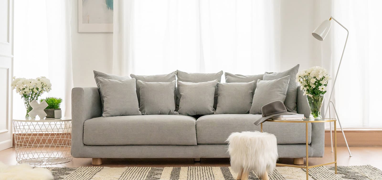 Brushed Cotton Sofa Covers | Cotton Couch Covers @ Comfort Works ...