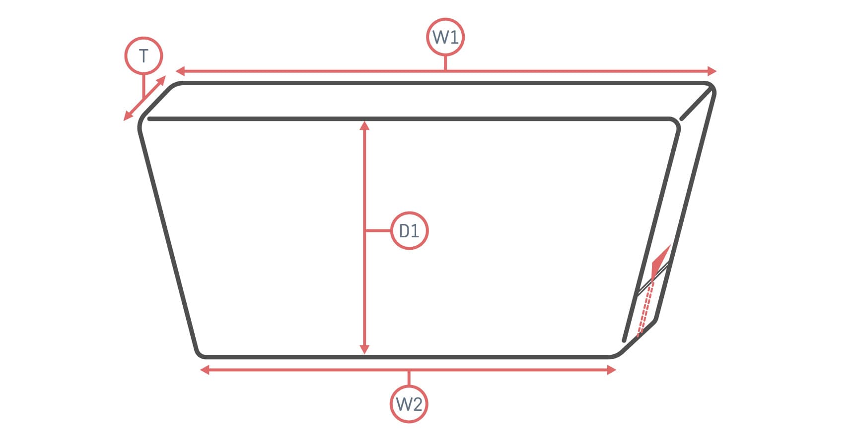 Custom Wedge Bench Cushion Cover Comfort Works