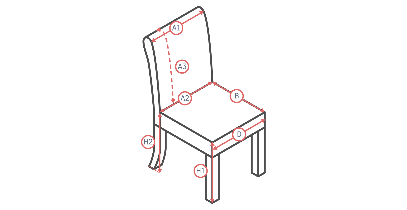 Long-Skirt Dining Chair Slipcover