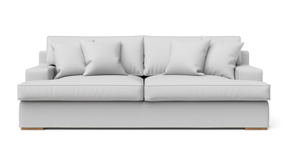 L Seats Snug Fit Square Arm Sofa Slipcover