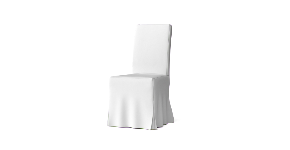 Long Skirt Dining Chair Slipcover Long Skirt Dining Chair Slipcover