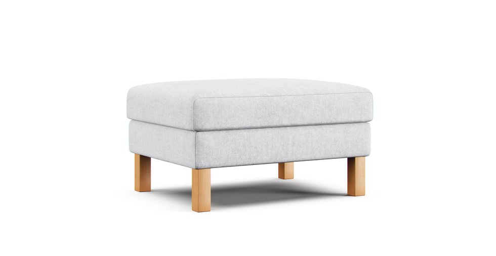 Durable Flax Polyester The Heavy Duty Karlstad Footstool Cover Replacement is Custom Made for IKEA Karlstad Ottoman A Sofa Ottoman Slipcover Replacement