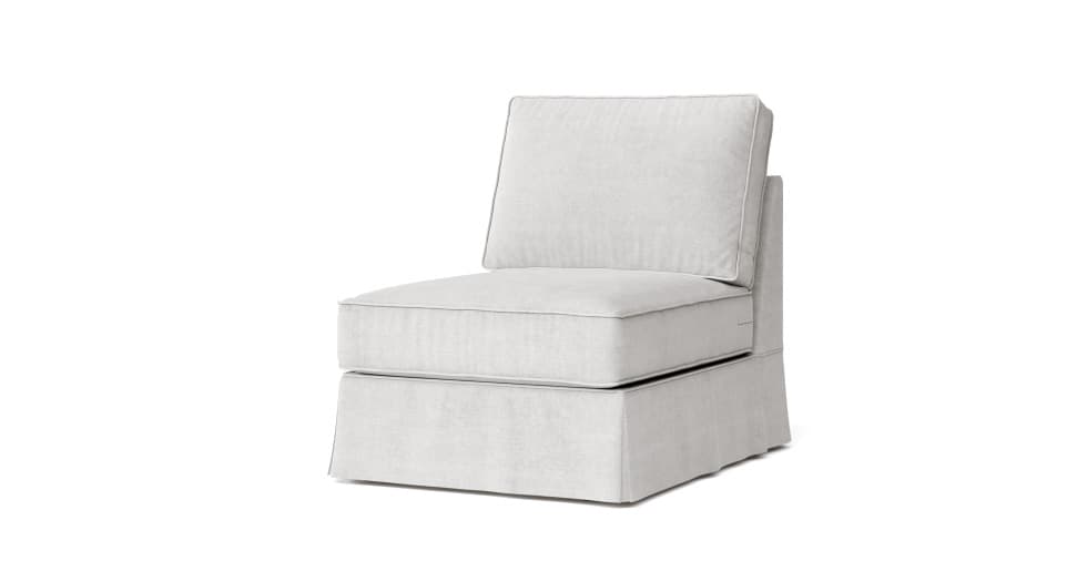 Pb Comfort Roll Arm Armless Chair Slipcover Comfort Works