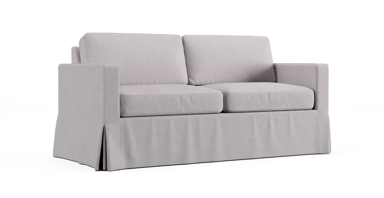 Logan Sofa Slipcover - Everyday Weave Pebble