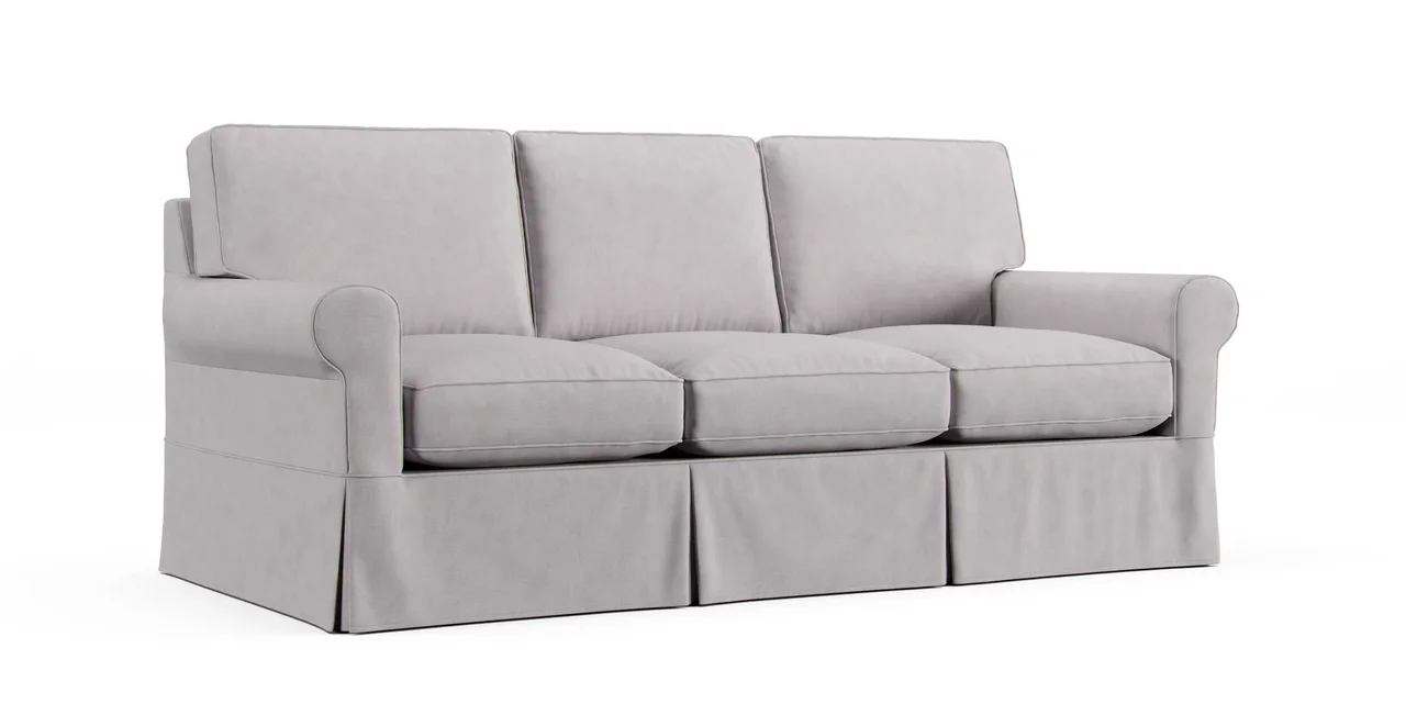 Baldwin Sofa Slipcover - Everyday Weave Pebble