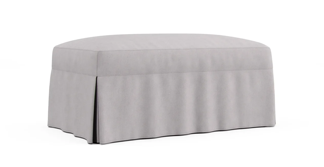 Housse de Ottoman Emory - Everyday Weave Pebble