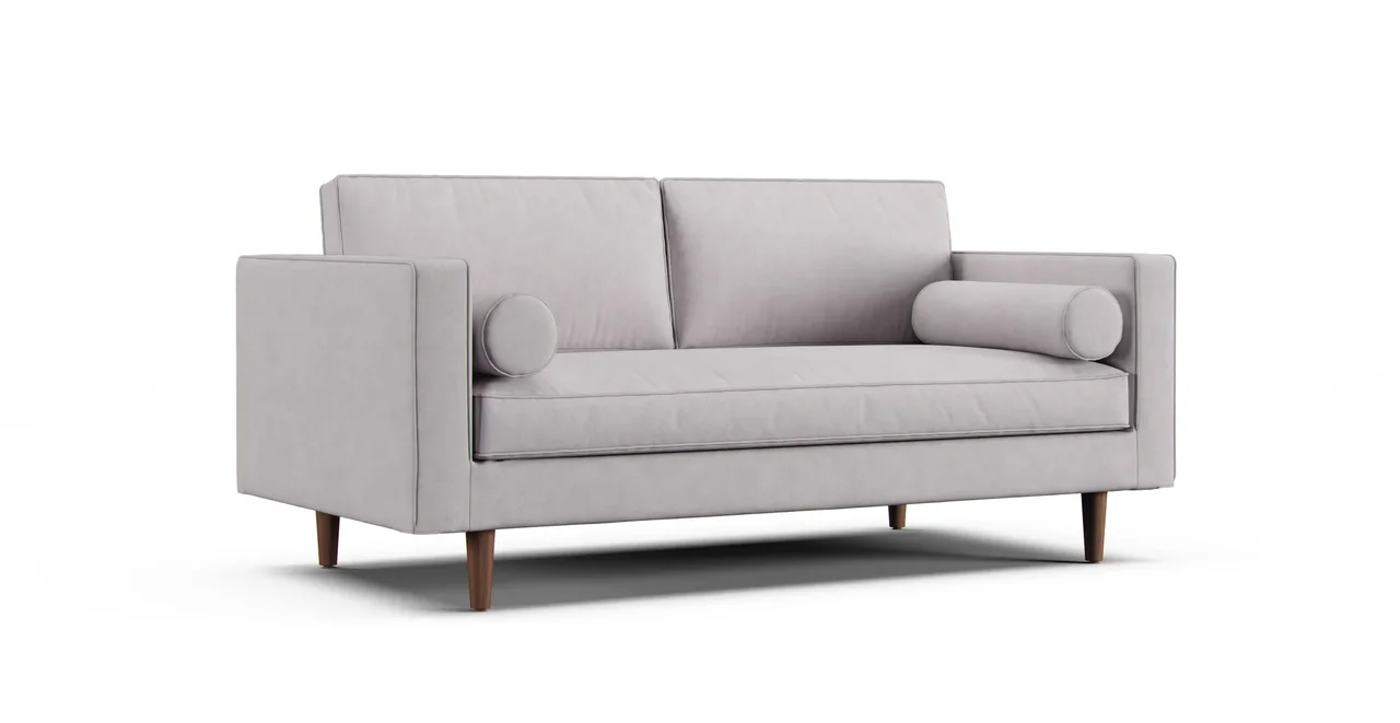 Sven 72" 2.5 Seater Loveseat Slipcover - Everyday Weave Pebble