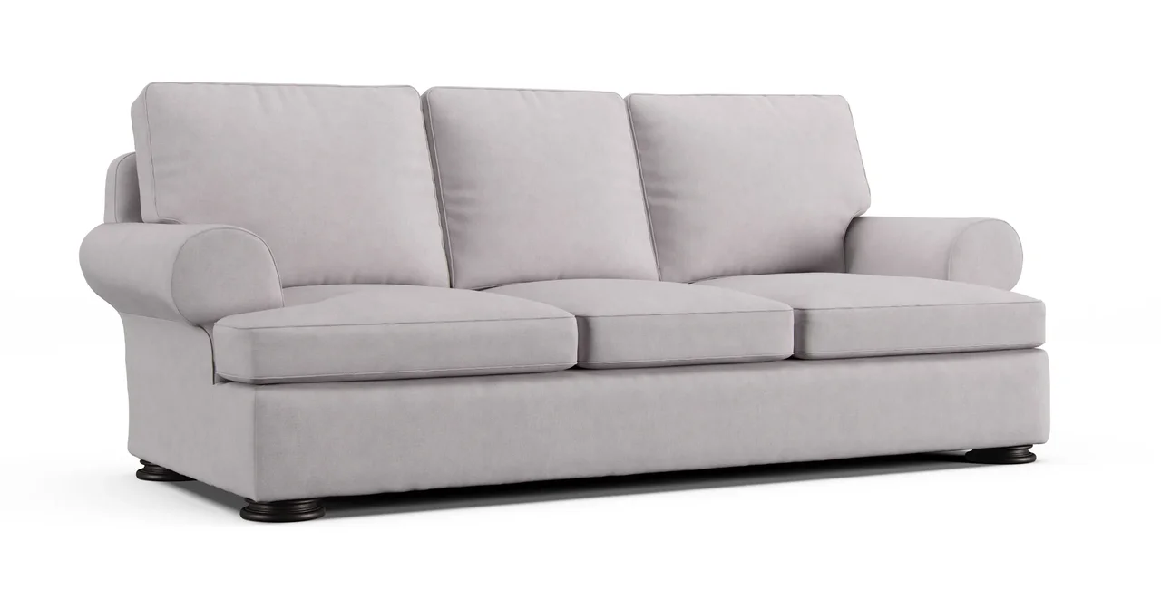 Foster 98" Sofa Slipcover - Everyday Weave Pebble
