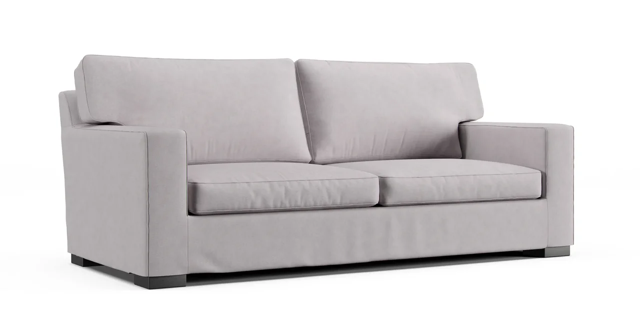 Axis II 2-Seat Queen Sleeper Sofa Slipcover - Everyday Weave Pebble