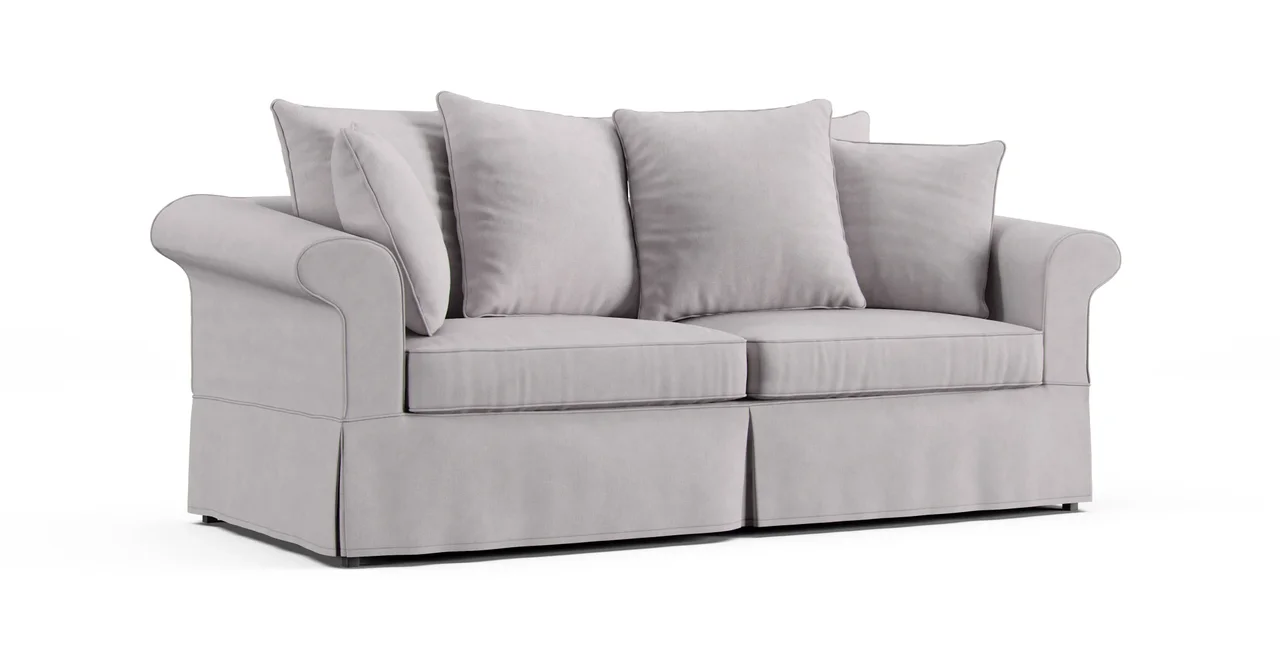 Bloomsbury Sofa Slipcover - Everyday Weave Pebble