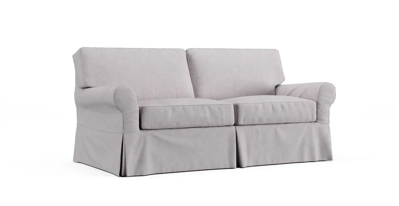 Potomac Apartment Sofa Slipcover - Everyday Weave Pebble
