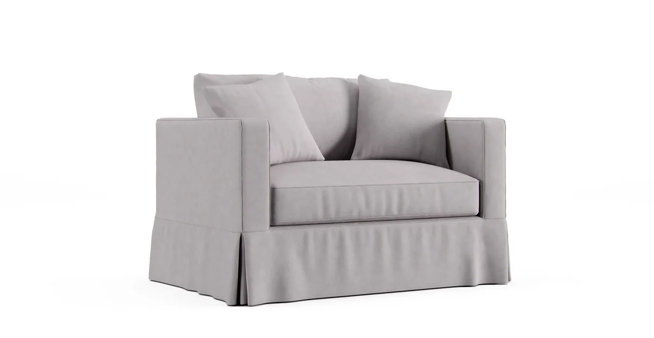 Bezug Willow Modern Stuhl und Ein Halb - Everyday Weave Pebble