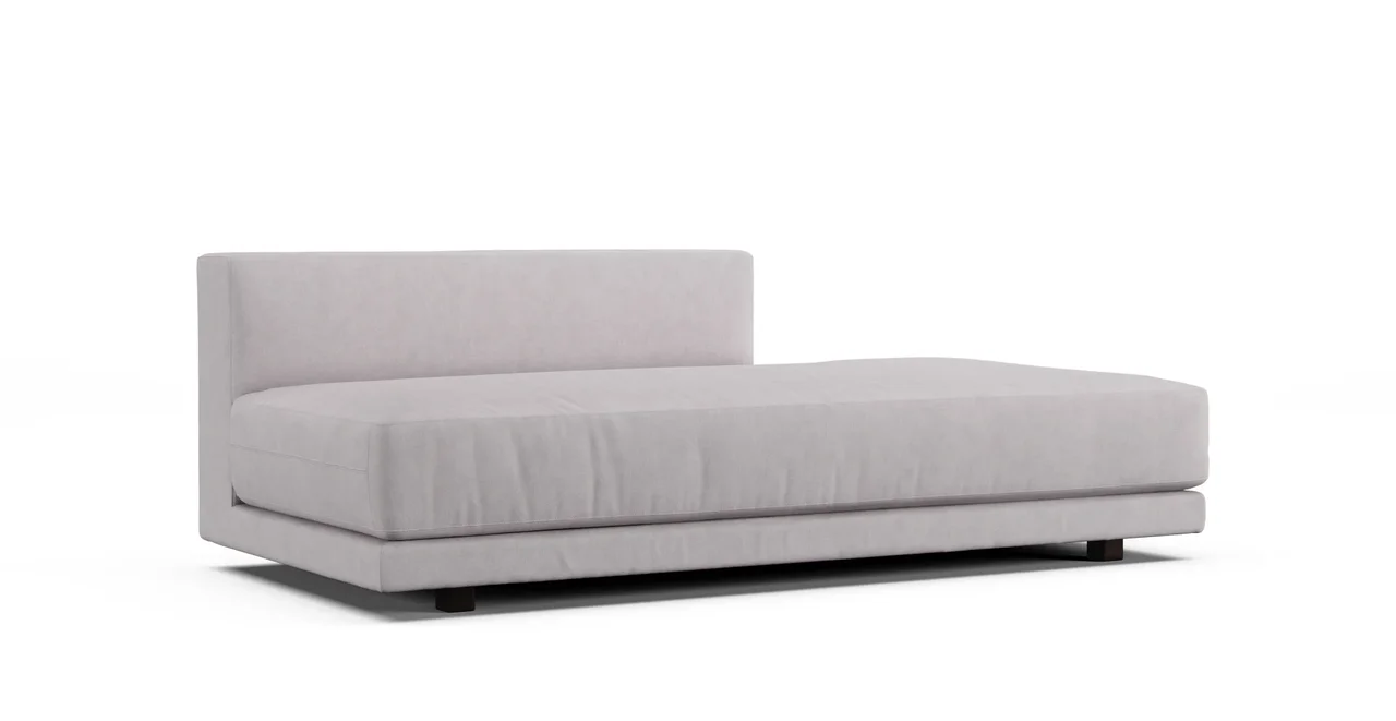Rig Centre With Short Back 200 X 100 CM Slipcover - Everyday Weave Pebble