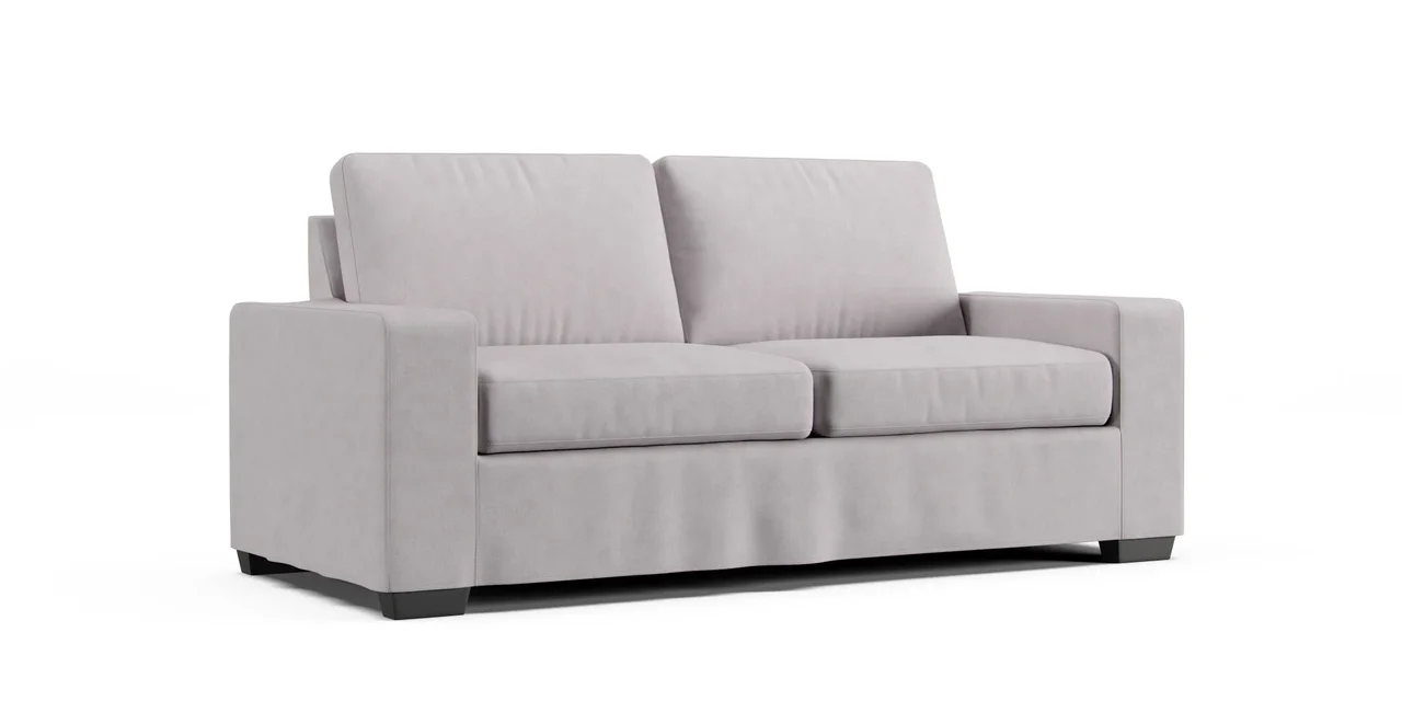 Drake 3 Seater 76" Sofa Bed Slipcover - Everyday Weave Pebble