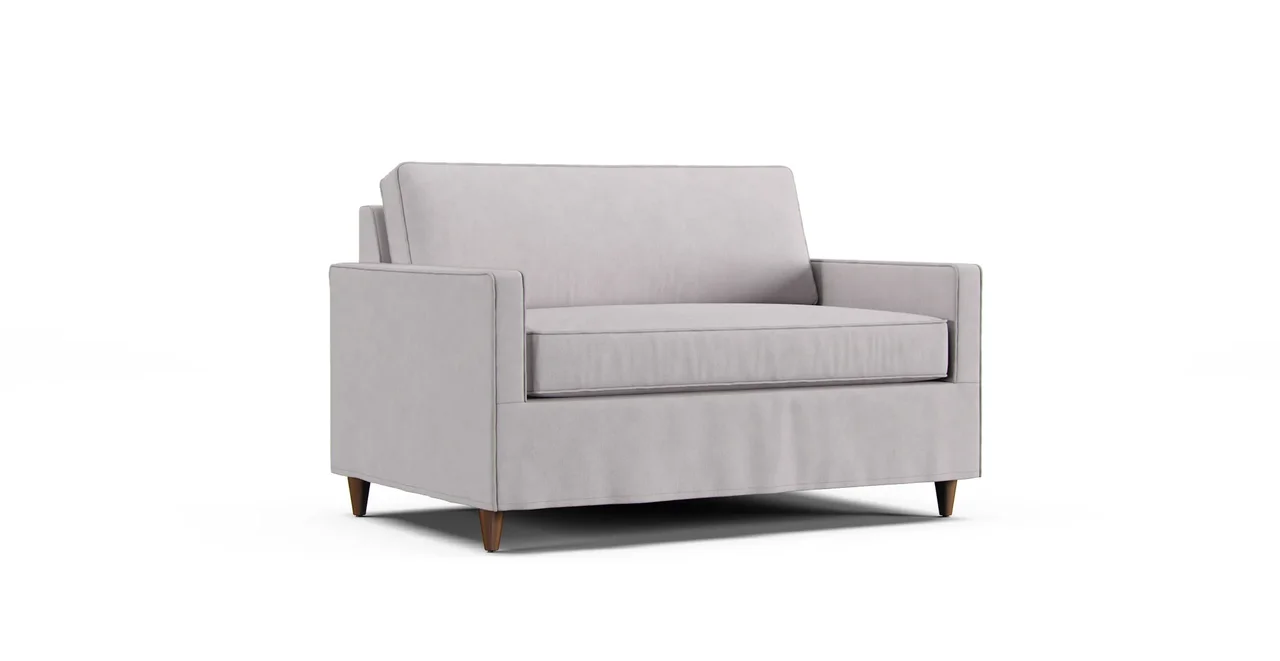 Eliot Twin Sleeper Slipcover - Everyday Weave Pebble