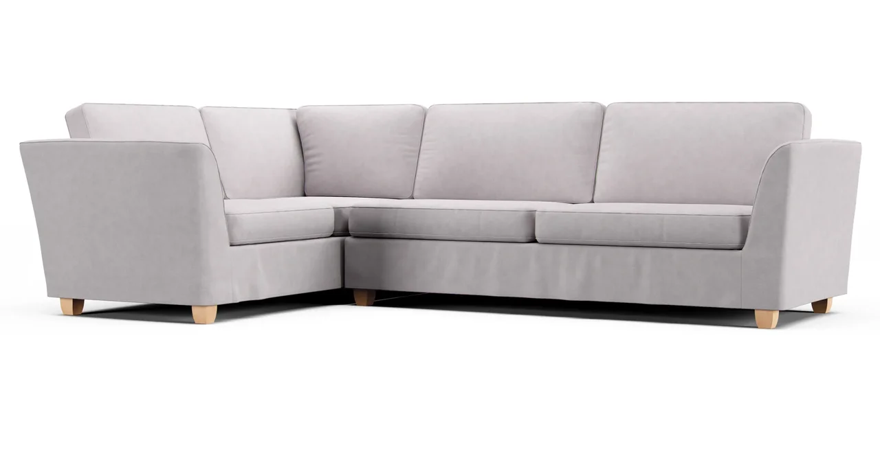 Colorado Corner Sectional Sofa Slipcover - Everyday Weave Pebble