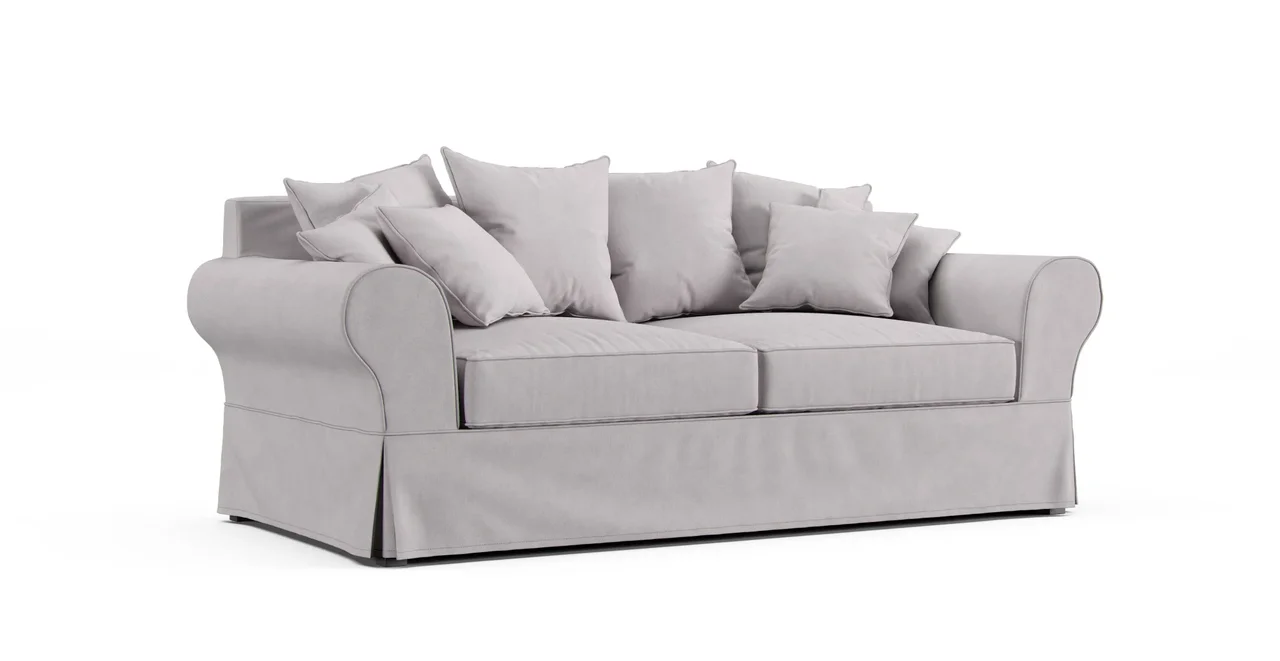 Bastide 3 Seater Sofa Bed Slipcover - Everyday Weave Pebble