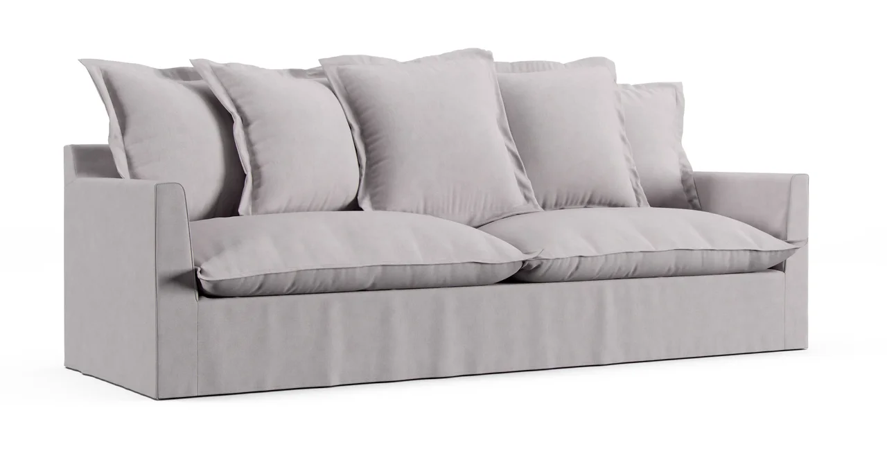 Barcelone 5 Seater Sofa Slipcover - Everyday Weave Pebble