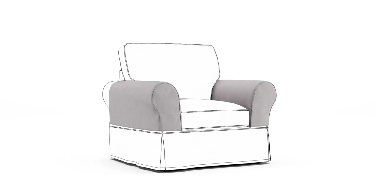 Twill Parchment Chair Pottery Barn Davenport Club Chair Box