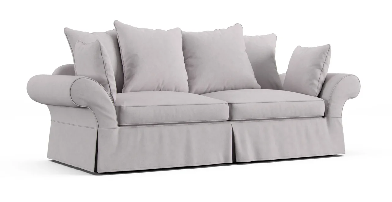 PB Charleston Grand Sofa Slipcover - Everyday Weave Pebble