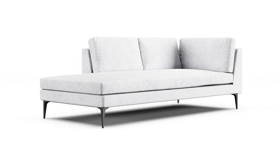 west elm right arm chaise