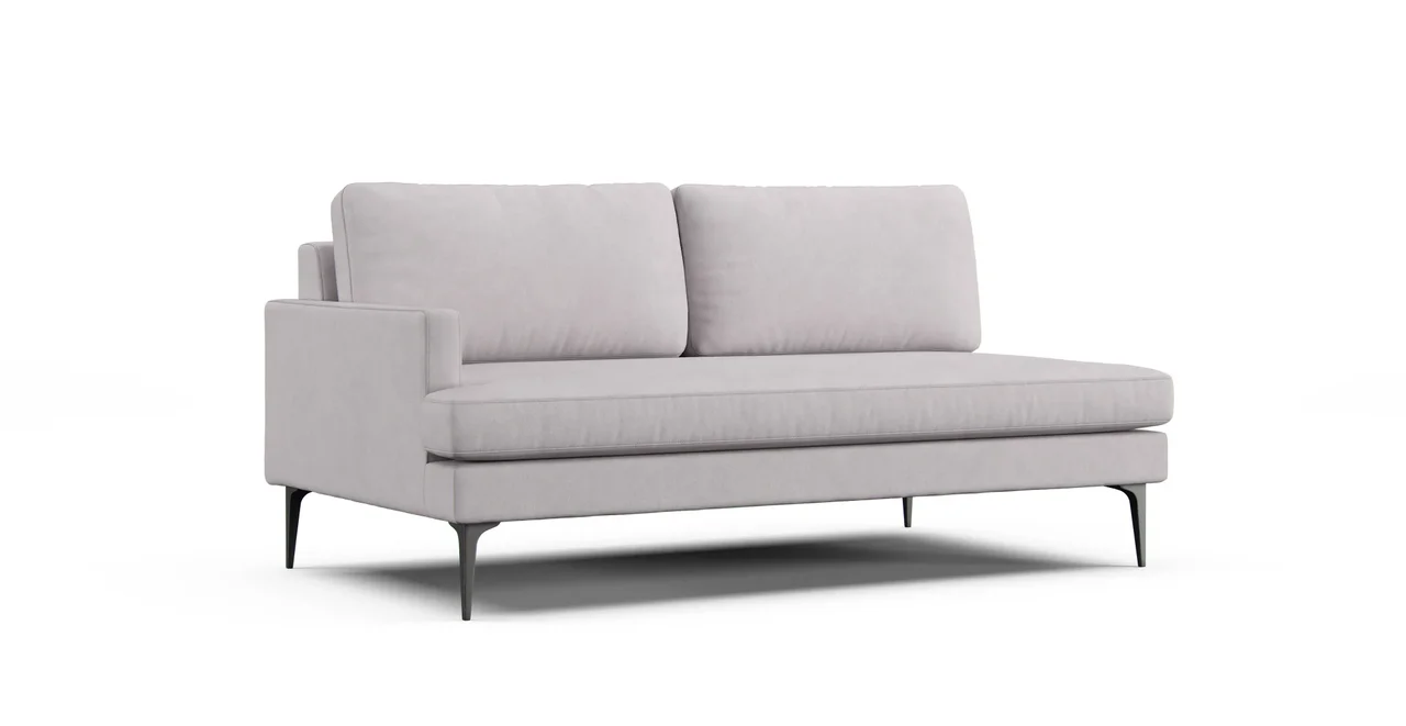 Andes Left/Right Arm 2.5 Seater Sofa Slipcover - Everyday Weave Pebble