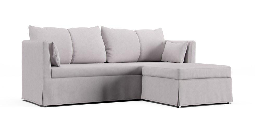 Sandbacken Corner Sofabed Covers - Everyday Weave Pebble