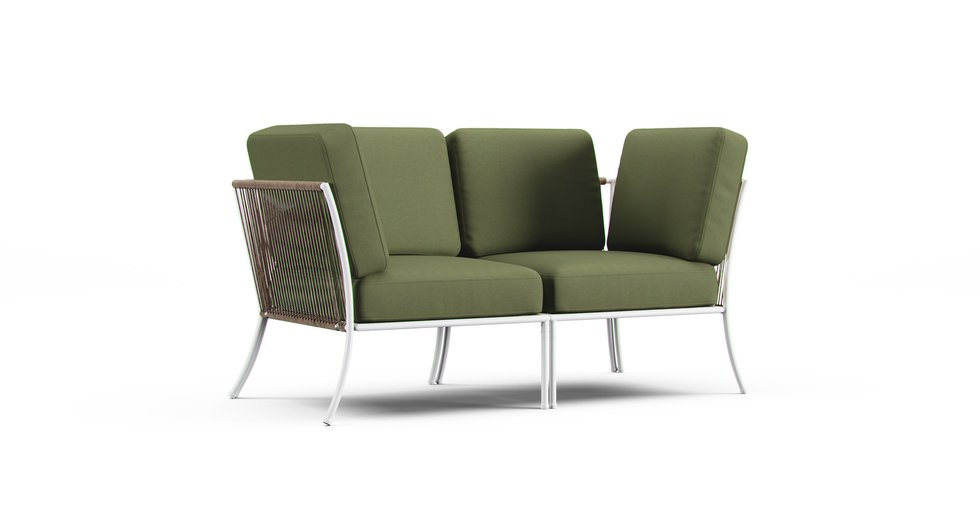 Segeron Loveseat Cushion Covers - Care+ Canvas Sage