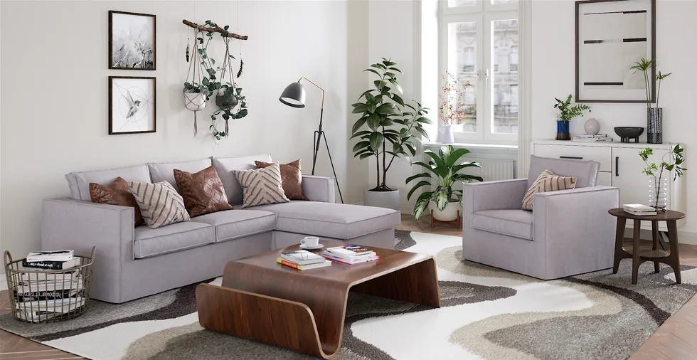 IKEA Karlstad カルルスタード寝椅子付き2人掛け用オーダーソファ