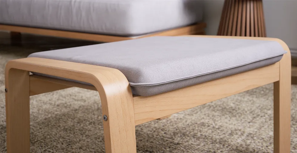 IKEA Poang ポエングフットスツール用オーダーカバー | コンフォート
