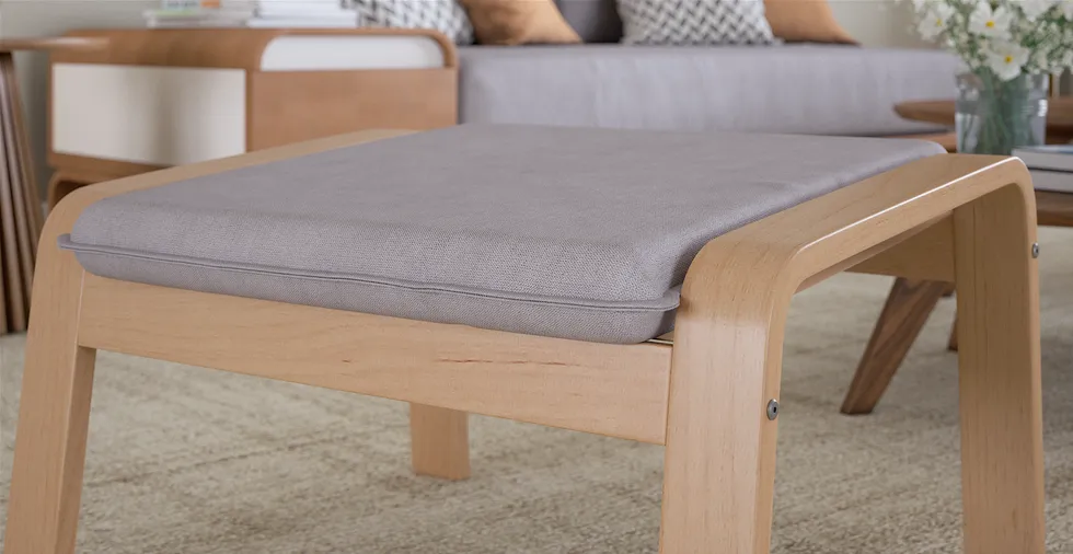 IKEA Poang ポエングフットスツール用オーダーカバー | コンフォート