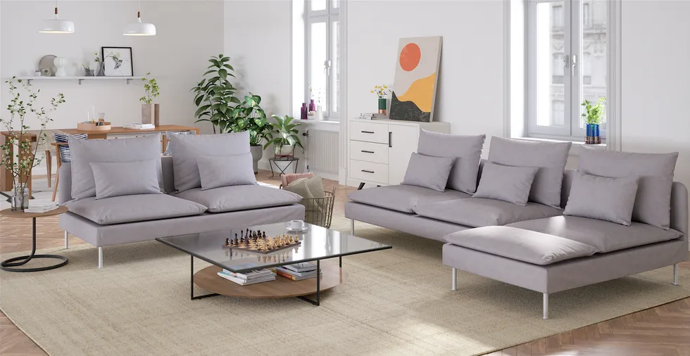 SODERHAMN ソーデルハムン カバー 3人掛けソファセクション用 IKEA Soderhamn ソーデルハムン3人掛けソファセクション用オーダー