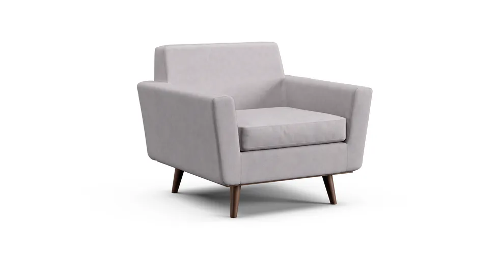 Hughes 40" Chair Slipcover - Everyday Weave Pebble