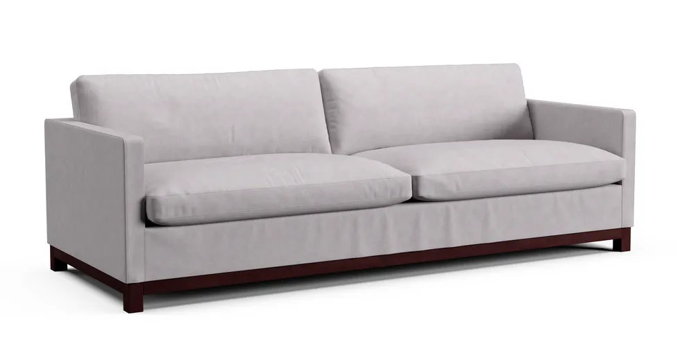 Liz 102" Sofa Slipcover - Everyday Weave Pebble